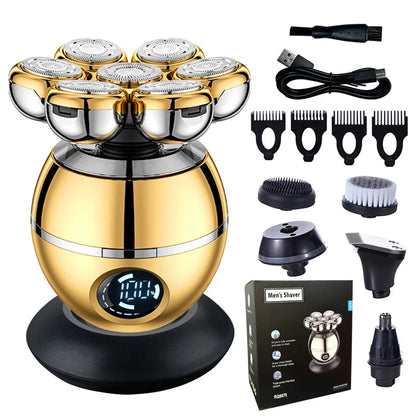Electric Shaver 7D Floating Cutter Head Base Charging
