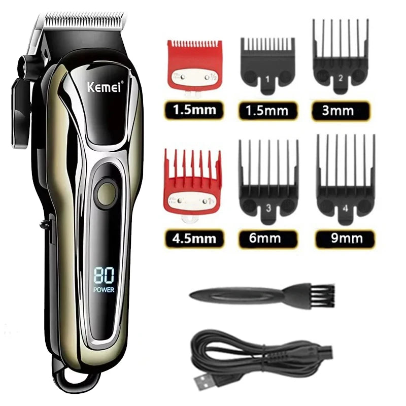Kemei USB Rechargeable Electric Hair Clipper KM-PG1990A