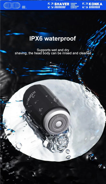 NEW Type-c Rechargable Mini Portable Waterproof Electric Shaver