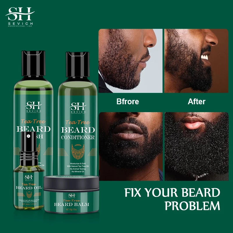 Tea Tree Beard Care Series Fast and Effective Beard Growth