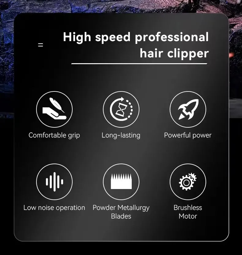 Kemei Hair Trimmer Professional Clippers Brushless Motor 9000 RPM