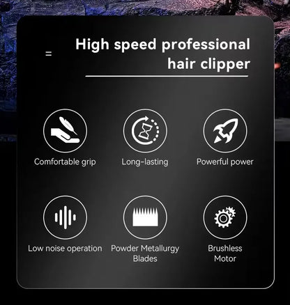 Kemei Hair Trimmer Professional Clippers Brushless Motor 9000 RPM