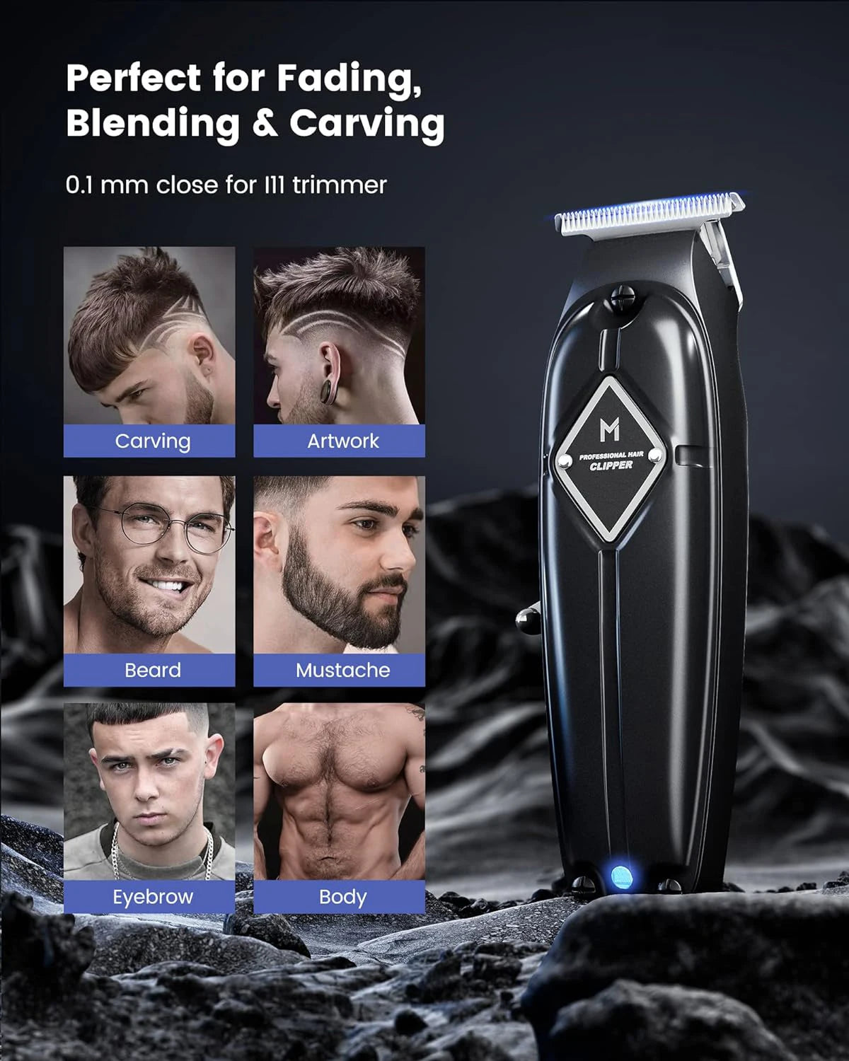 Limural Electric Hair Clipper Wireless Hair Cutting Kit – Beard Air