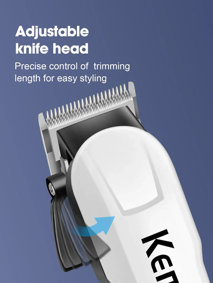 Kemei KM-809A Professional Hair Clipper Adjustable Hair Trimmer