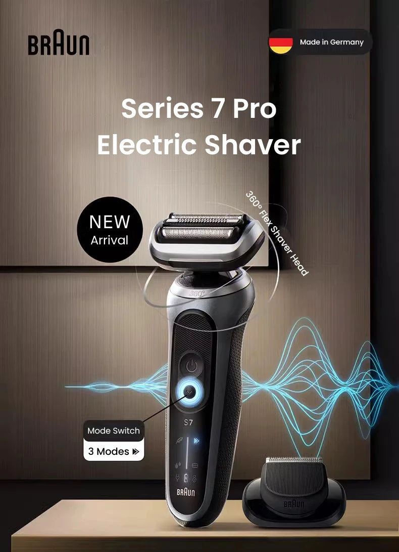 Braun 7 Series Pro Shaver 72-G1200s AUTO Mode Intelligent Shaving
