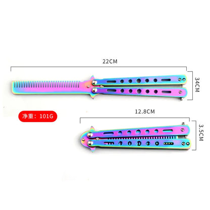 Portable Butterfly Training Foldable Trainer Pocket Comb