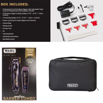 Wahl Professional 5 Stars Cordless Magic Clip T-Cut for Barbershop