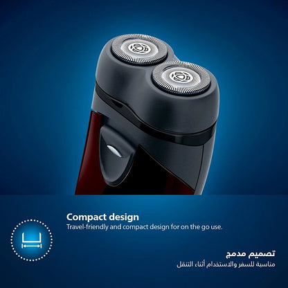 Philips Electric Shaver Battery Power Portable Beard Trimmer