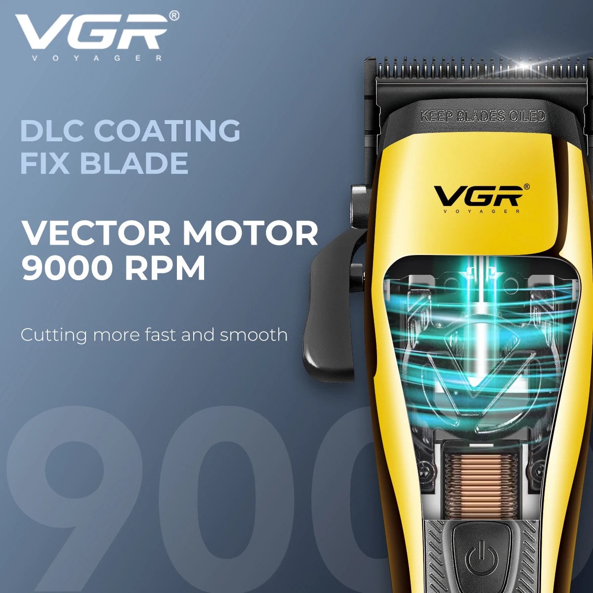 VGR Hair Trimmer Professional Hair Clipper Vector  V-015