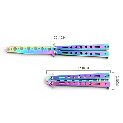 Foldable Comb Stainless Steel Practice Training Butterfly Comb