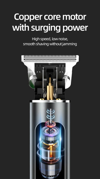 Rechargeable Hair Clipper with LCD Display Professional Hair Cut