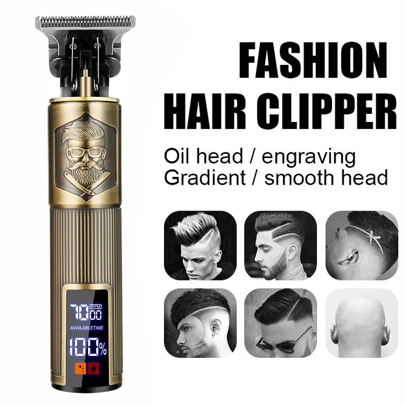 Electric Rechargeable Vintage T9 Man Shaver Trimmer