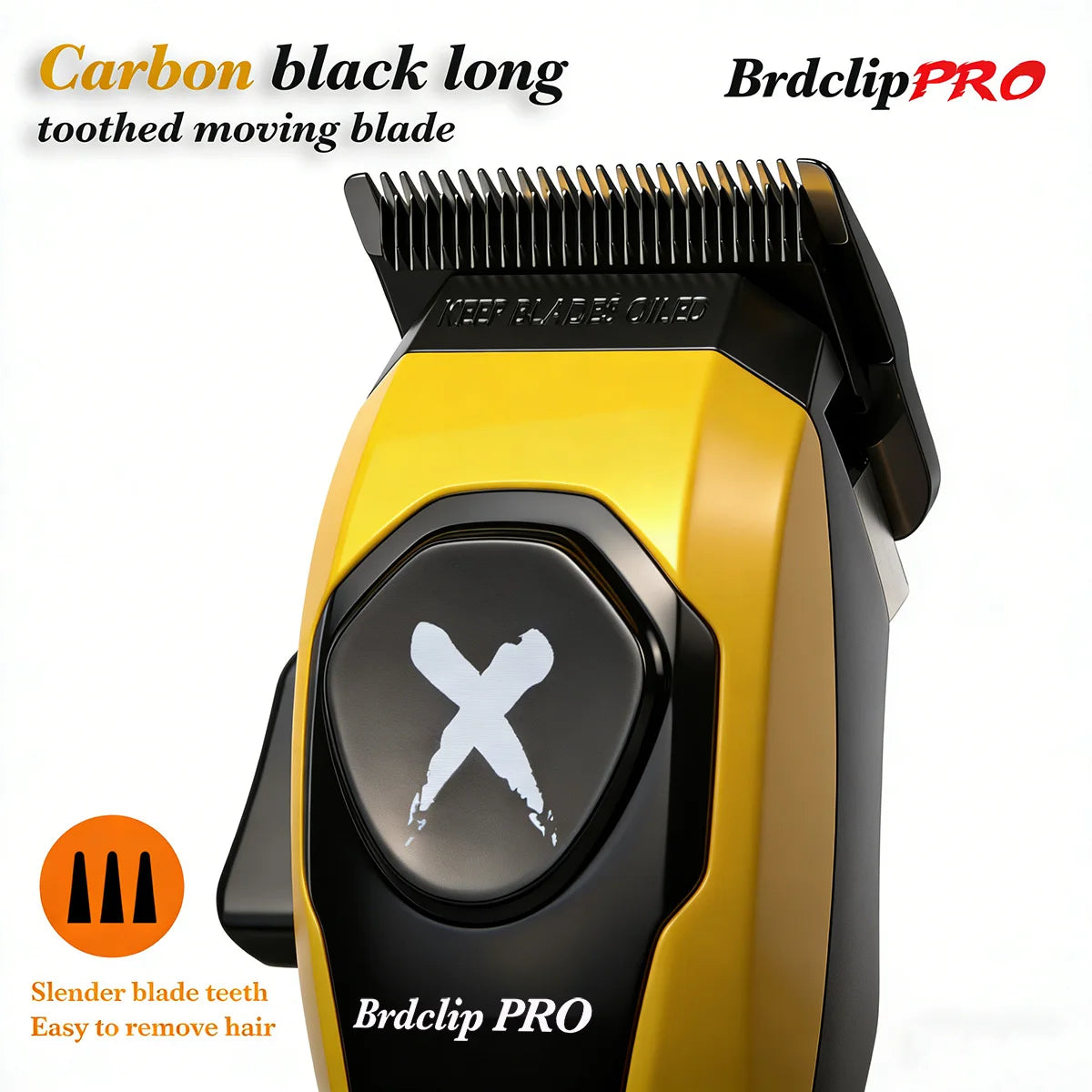 Professional Hair Clippers Rechargeable Hair Trimmer BRD-619