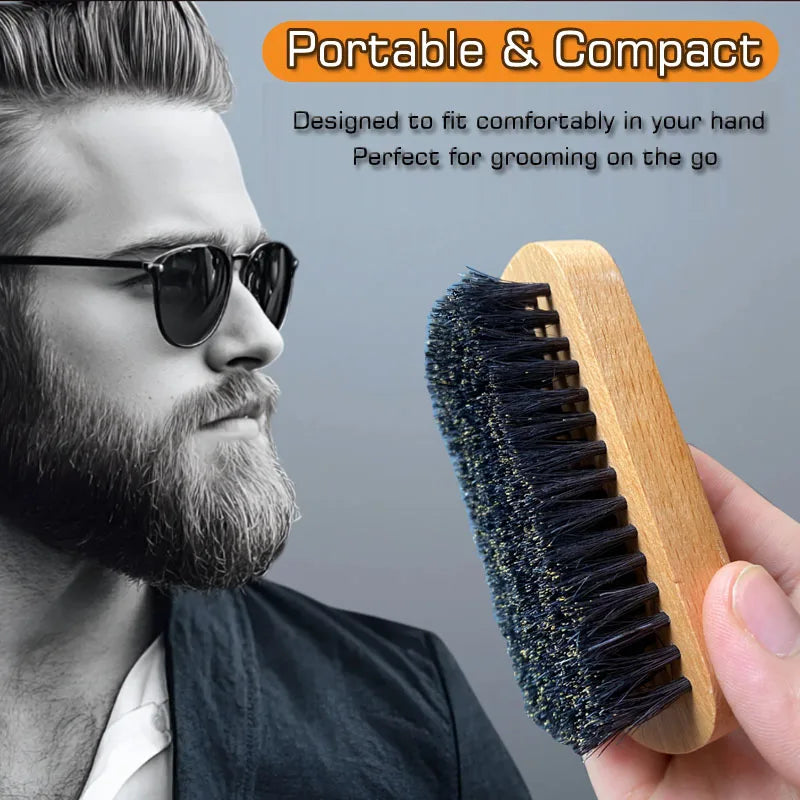 Men's beard grooming set beard brush bristle