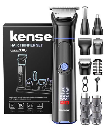 S38 Electric Hair Trimmer for Men 6 in 1 Body Hair Shaver
