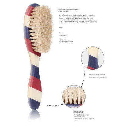 Men Beard Brush Boar Bristle/horsehair Moustache