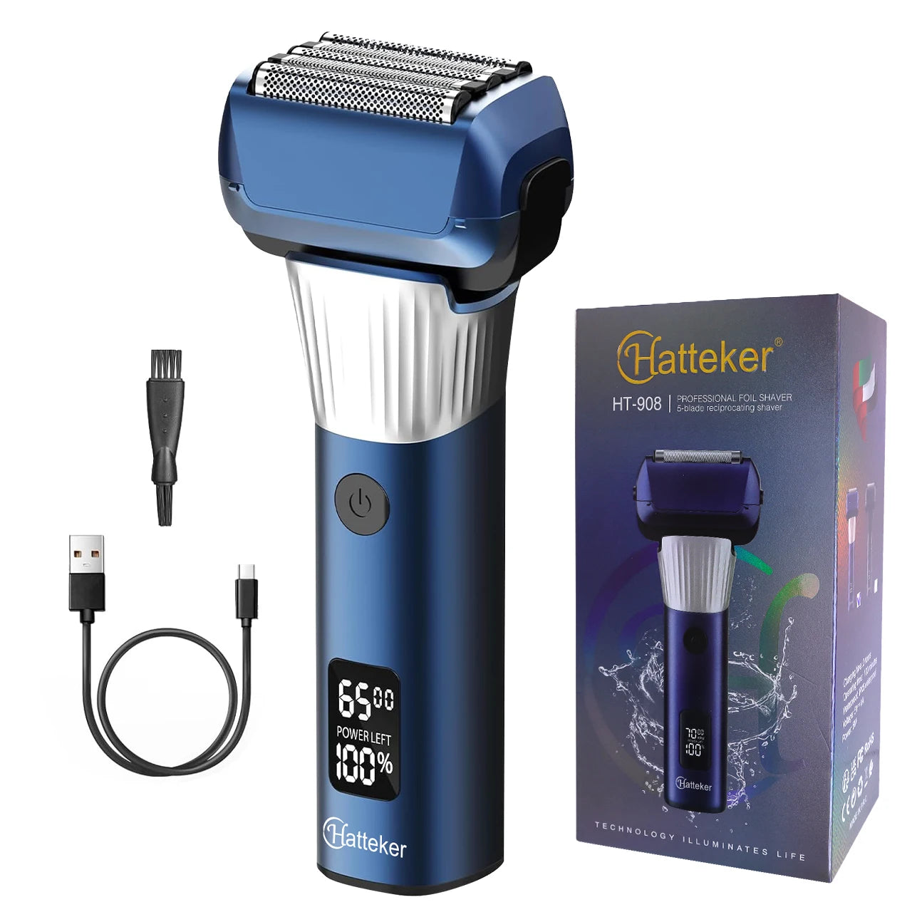 5-D Reciprocating Shaver for Men with LCD Digital Display