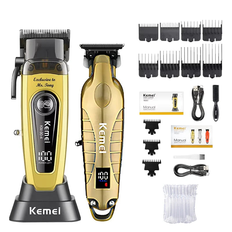 Kemei Rechargeable Electric Hair Clipper KM-90-4 KM-2293 KM-3209 Kit