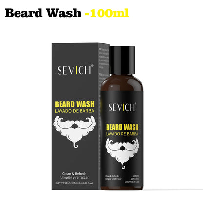 Natural Beard Growth Kit For Men Beard Thickening Care Oil
