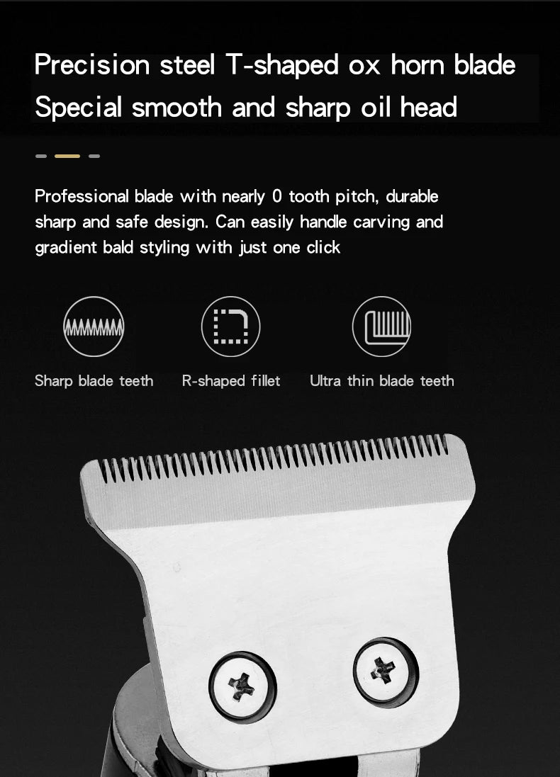 hiena Hair Clipper Barber Professional Cordless Trimmer HYN-212
