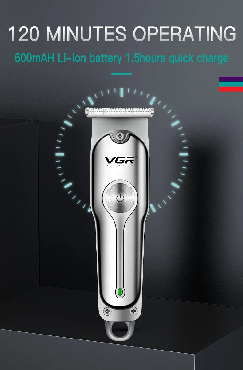 VGR Trimmer Rechargeable Hair Clipper Cordless Hair Cutting V-071