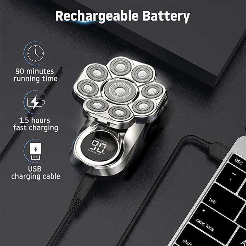 YUNCHi 6 in 1 Grooming Kit Electric Shaver Men's Beard