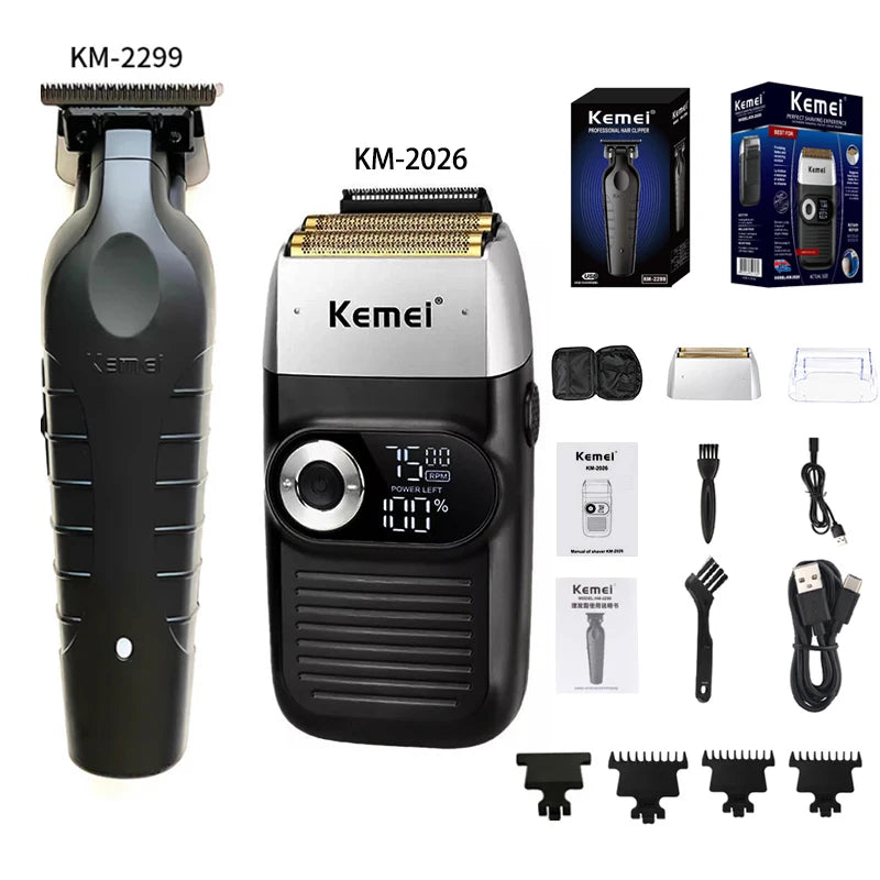 Kemei KM-2299 KM-2026 KM-5083 Professional Hair Clipper Kit