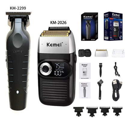 Kemei KM-2299 KM-2026 KM-5083 Professional Hair Clipper Kit