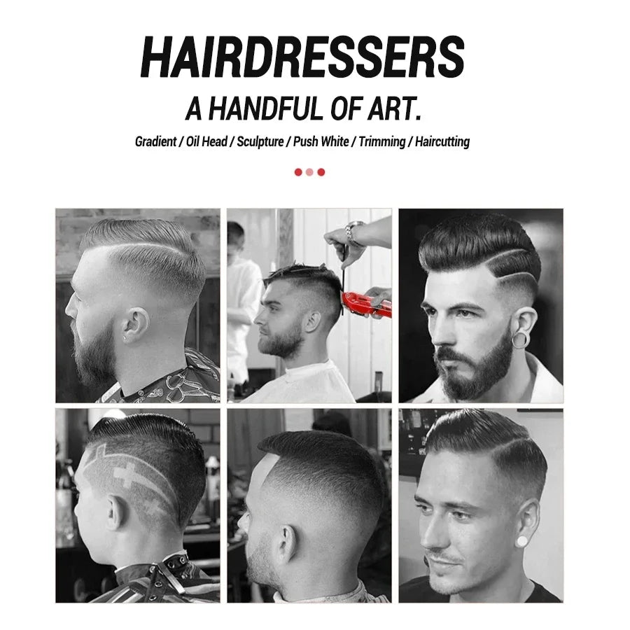 Professional Hair Clippers Rechargeable Hair Clipper Transparent