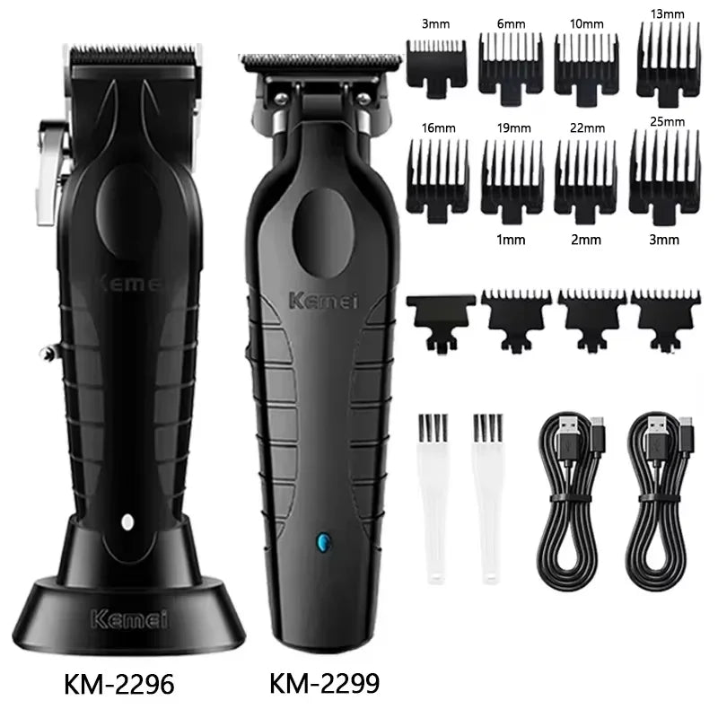 Kemei Electric Hair Clipper Kit Men's Hair Trimmer KM-2296 KM-2299 KM-1102