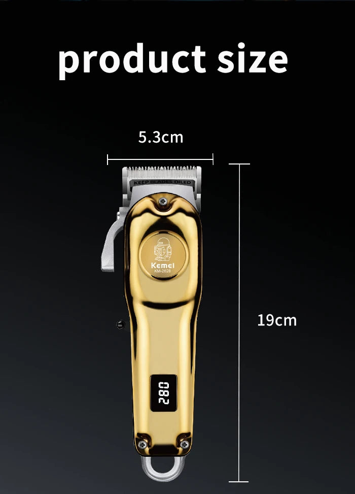 Kemei Professional Hair Clippers Barber Electric Cordless Trimmer