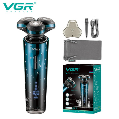 VGR V311 Electric Magnetic Mesh Shaver Digital Display V-311