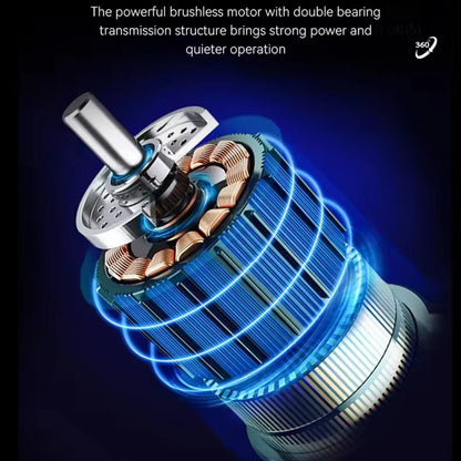 Kemei KM-2796 9000RPM Brushless Motor DLC Blade LCD Hair Cutting