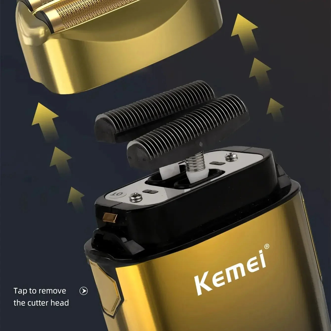 Kemei TX10 Electric Shaver Hair Rechargeable Facial & Beard Foil Razor