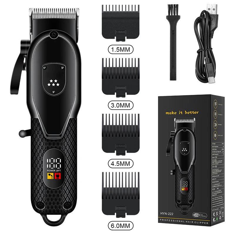 Professional Men Electric Hair Clipper Barber Finish Cutting Machine