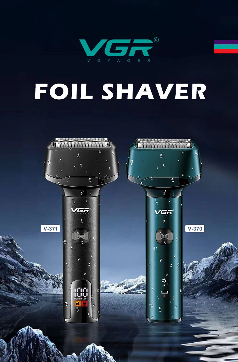 VGR 3 Blades Professional Electric Shaver For Men V-371
