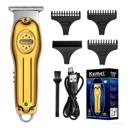 Kemei Professional Hair Trimmer Electric Hair Clipper Bareheaded