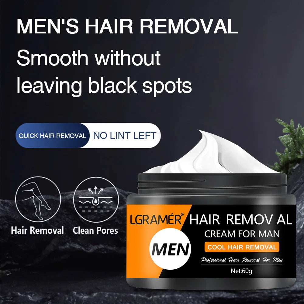 Painless Hair Removal Cream Permanent Hair Remover for Men's