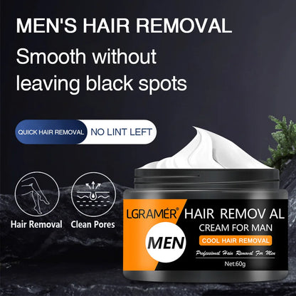 Painless Hair Removal Cream Permanent Hair Remover for Men's