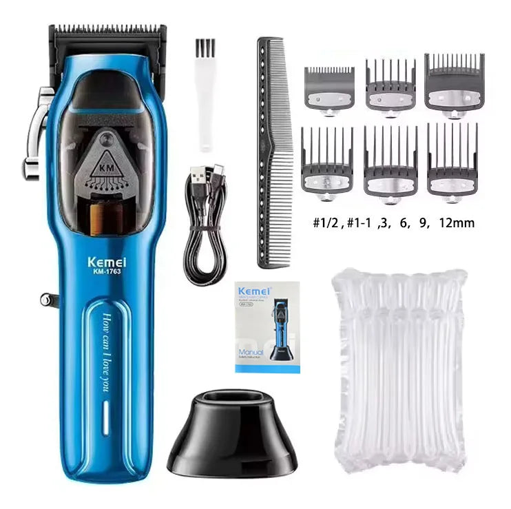 KM-1763 9000rpm Pro Hair Clipper 10W Big Power Cordless