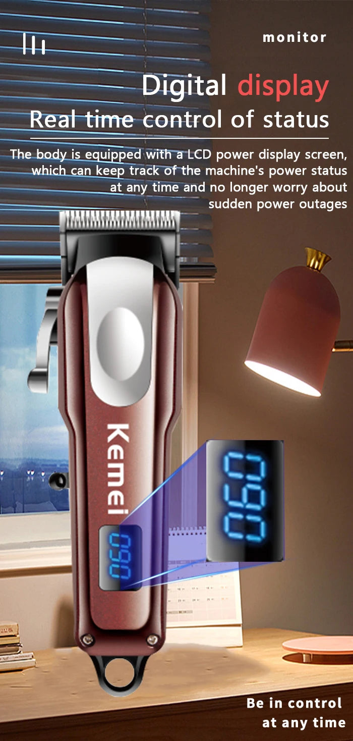 KEMEI Hair Clippers for Men Trimmer for Professional Beard Trimmer