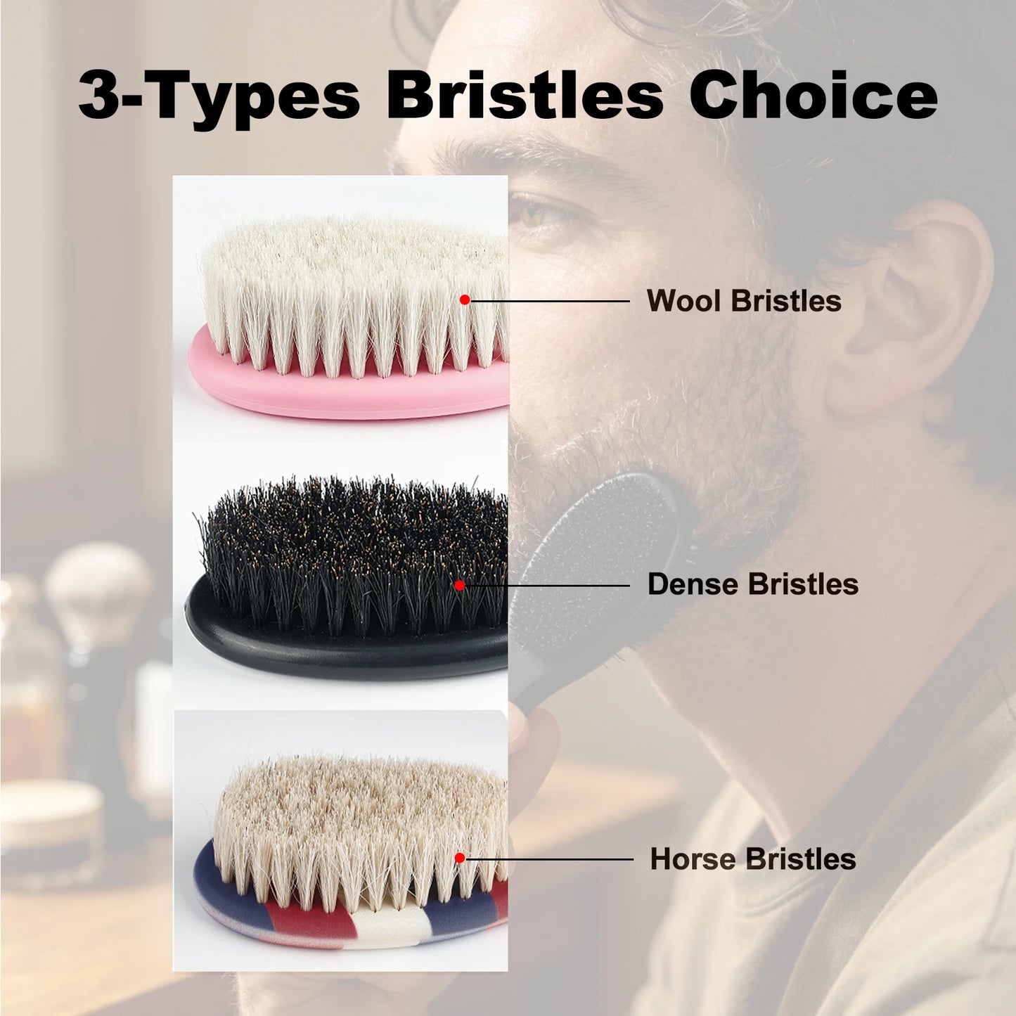 1Piece Professional Barber Shaving Beard Brush