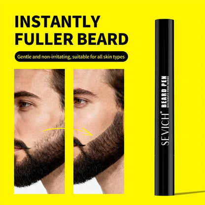 Double-headed Waterproof Beard Pen Filler Men Moustache