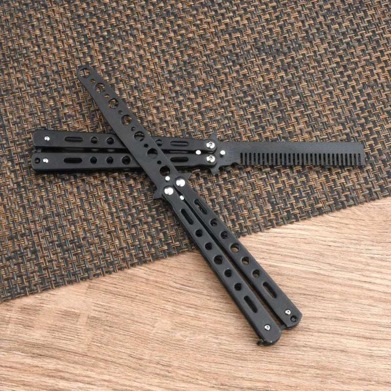 Portable Butterfly Training Foldable Trainer Pocket Comb