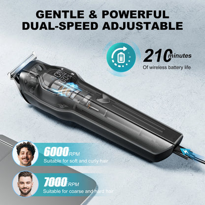 S30 4 in 1 Cordless Hair Clipper LED Display Hair Cutting