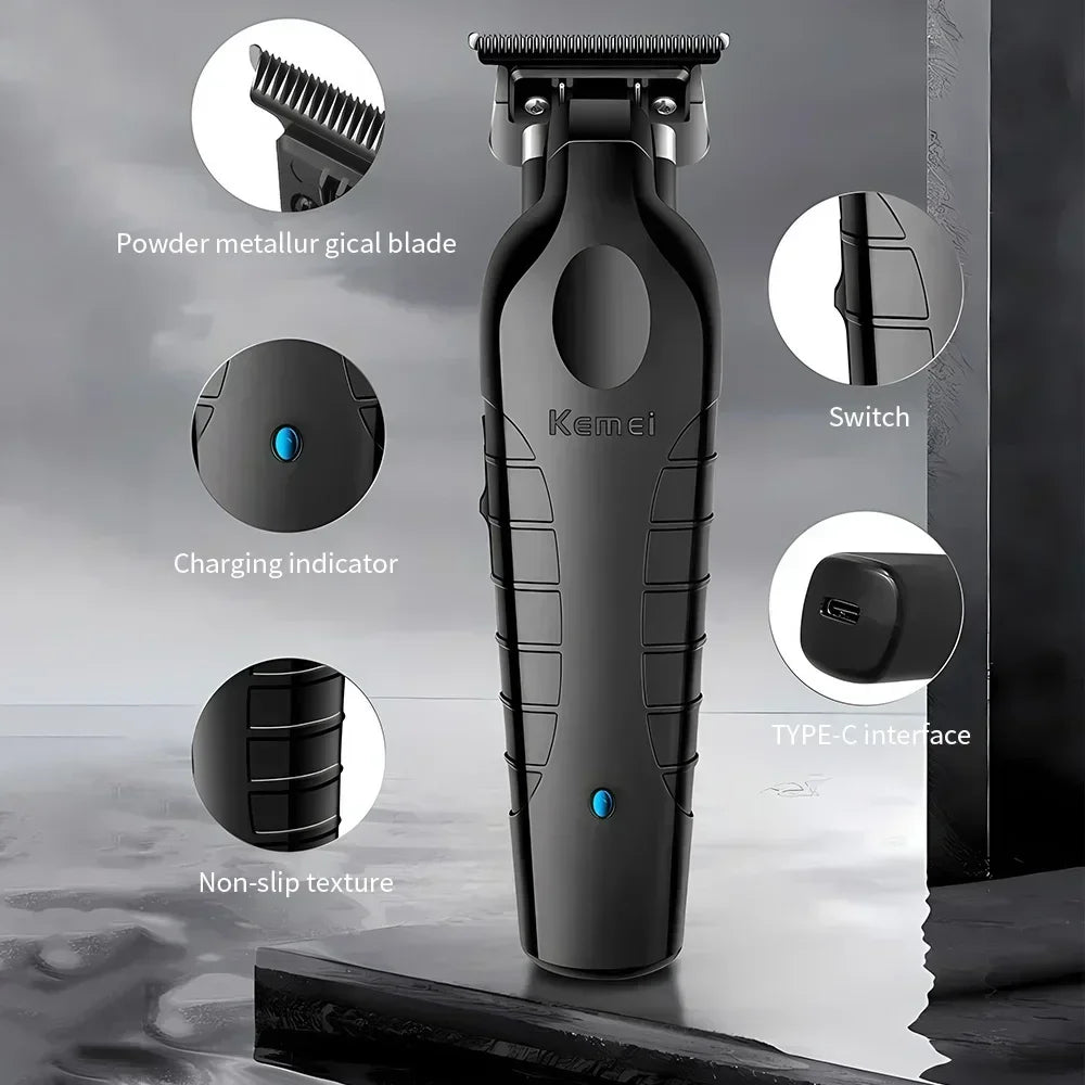 Hair Trimmer 0mm Zero Gapped Carving Clipper Detailer Machine