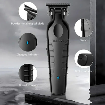 Hair Trimmer 0mm Zero Gapped Carving Clipper Detailer Machine