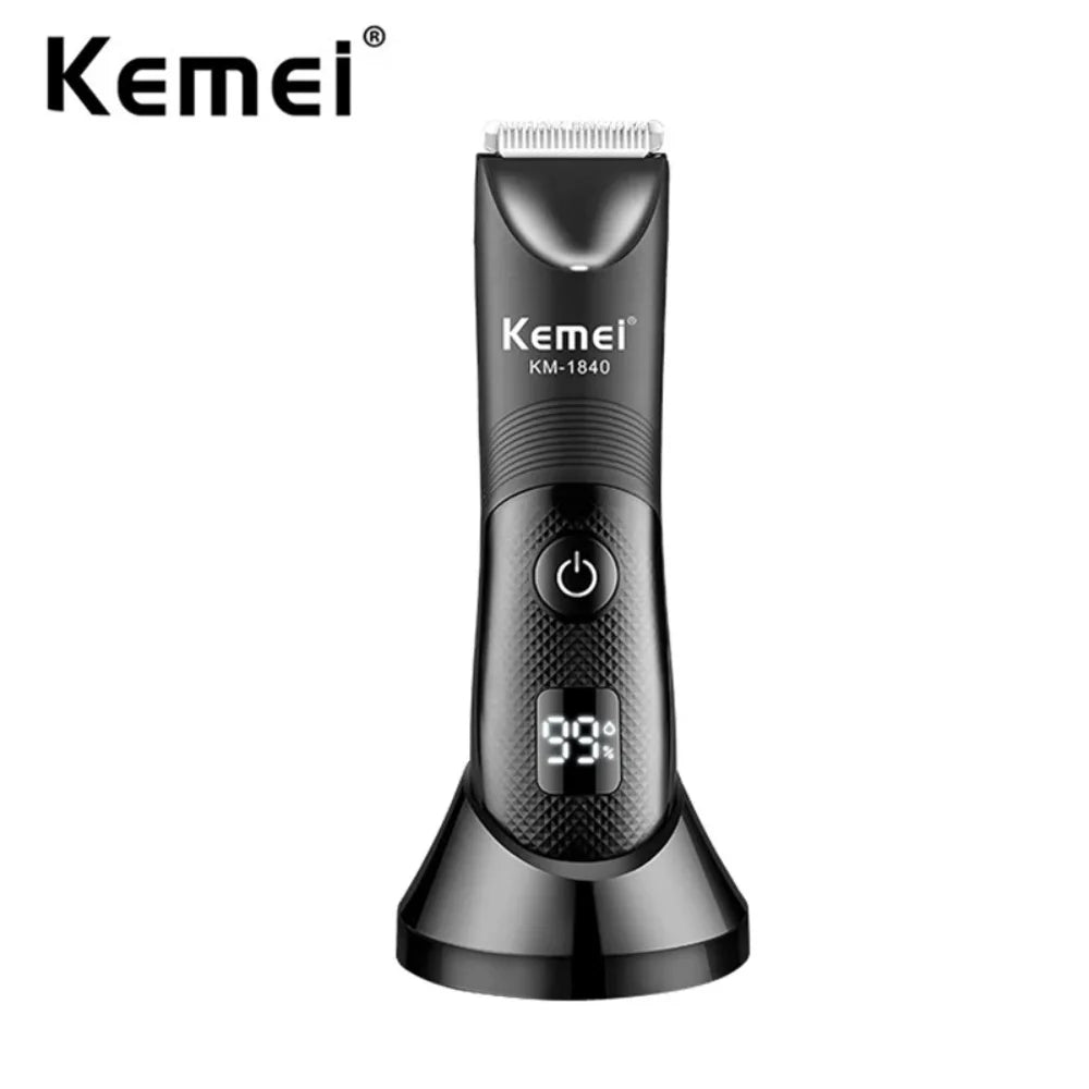 Kemei Electric Groin Ball Hair Trimmer Waterproof Clippers Razor