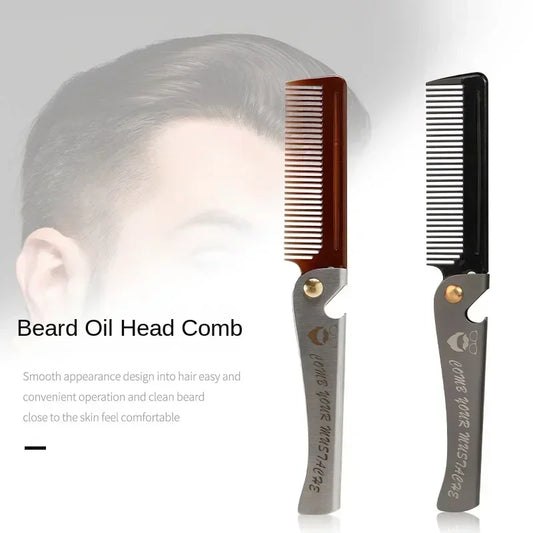Multifunctional Portable Stainless Steel Folding Pocket Combs