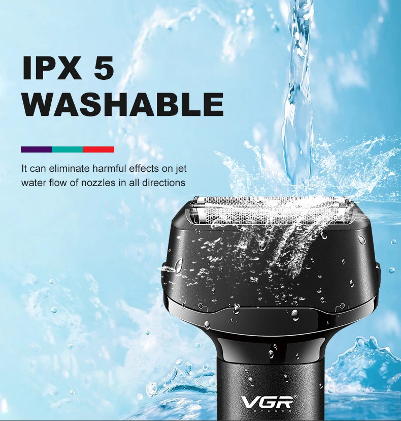 VGR 3 Blades Professional Electric Shaver For Men V-371